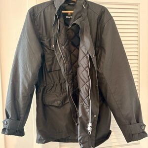 Barbour Men's Black Sapper Quilted Field Jacket